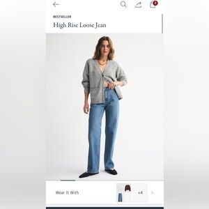 Abercrombie & Fitch curve love High Rise Loose Jeans